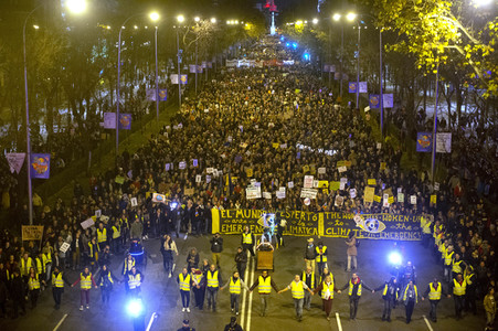 Klimademo am Rande der UN-Klimakonferenz in Madrid