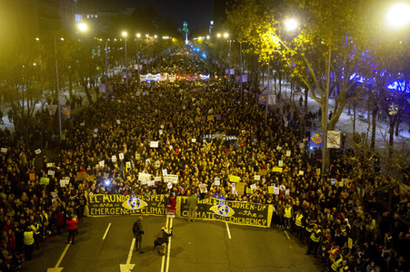 Klimademo am Rande der UN-Klimakonferenz in Madrid