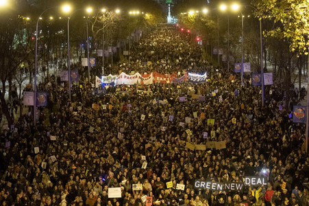 Klimademo am Rande der UN-Klimakonferenz in Madrid