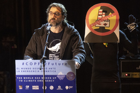 Klimademo am Rande der UN-Klimakonferenz in Madrid