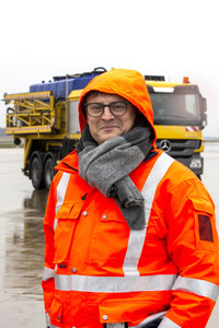 Präsentation des Winter-Fuhrparks des Flughafens Köln Bonn