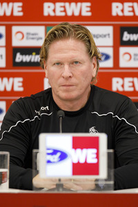 Pressekonferenz des 1. FC Köln in Köln