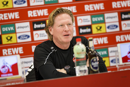 Pressekonferenz des 1. FC Köln in Köln