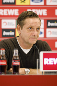 Pressekonferenz des 1. FC Köln in Köln