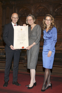 Verleihung der Ehrenbürgerschaft an Kirsten Boie in Hamburg