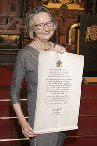 Verleihung der Ehrenbürgerschaft an Kirsten Boie in Hamburg