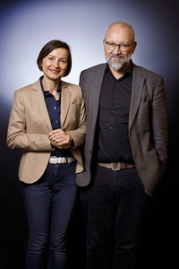 Photoshooting mit Herfried Münkler und Marina Münkler