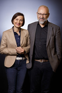 Photoshooting mit Herfried Münkler und Marina Münkler