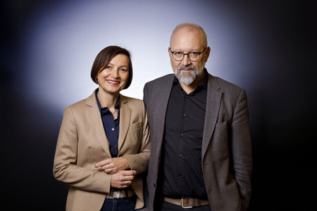 Photoshooting mit Herfried Münkler und Marina Münkler