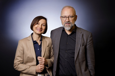 Photoshooting mit Herfried Münkler und Marina Münkler