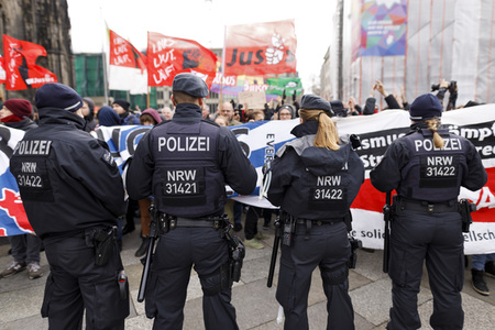 Demonstration gegen den WDR