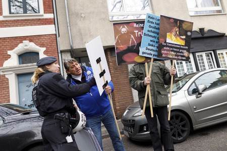 Demonstration gegen den WDR