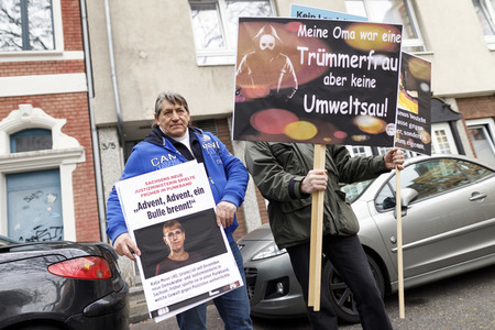 Demonstration gegen den WDR