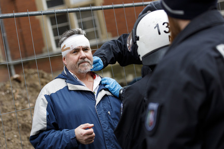Demonstration gegen den WDR