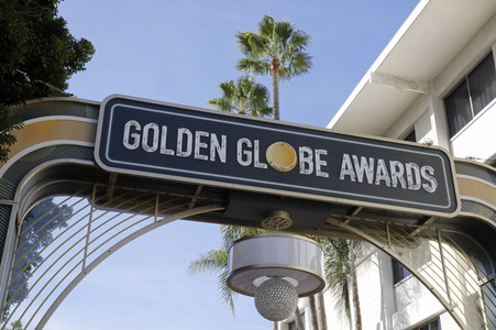 Aufbau für Golden Globe Awards 2020 in Beverly Hills
