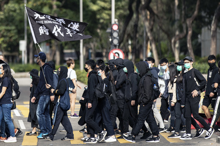 Protest gegen Parallelhandel in Hongkong