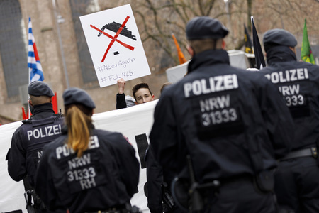 Demonstration gegen den WDR