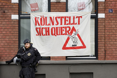 Demonstration gegen den WDR