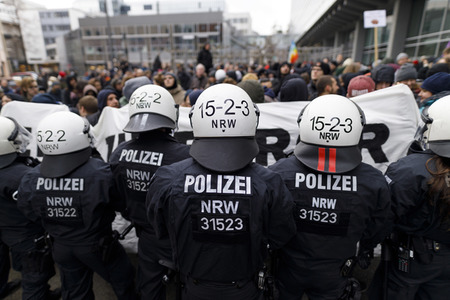 Demonstration gegen den WDR