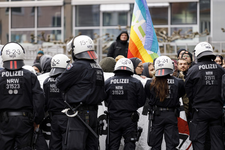 Demonstration gegen den WDR