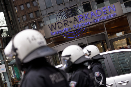 Demonstration gegen den WDR