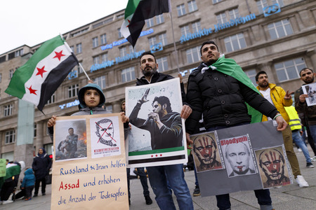 Demonstration gegen Assad und Putin