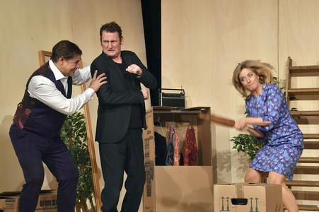 Theaterprobe 'Trennung frei Haus' in München