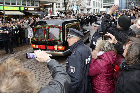 Trauerfeier für Jan Fedder in Hamburg