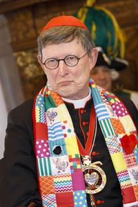 Kardinal Woelki begrüsst das Kölner Karneval Dreigestirn in Köln