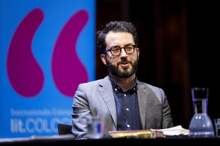 Jonathan Safran Foer und Robert Stadlober auf der lit.cologne 2020 in Köln