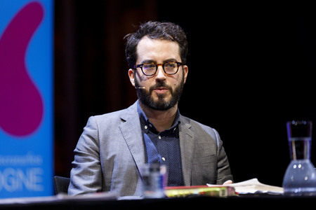 Jonathan Safran Foer und Robert Stadlober auf der lit.cologne 2020 in Köln