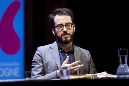 Jonathan Safran Foer und Robert Stadlober auf der lit.cologne 2020 in Köln