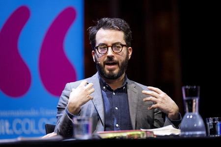 Jonathan Safran Foer und Robert Stadlober auf der lit.cologne 2020 in Köln