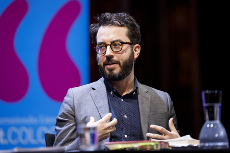 Jonathan Safran Foer und Robert Stadlober auf der lit.cologne 2020 in Köln