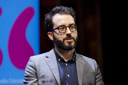 Jonathan Safran Foer und Robert Stadlober auf der lit.cologne 2020 in Köln