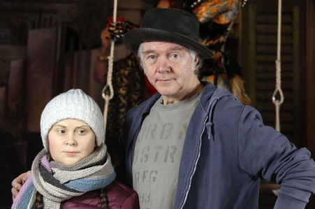 Enthüllung der Wachsfigur von Greta Thunberg in Hamburg