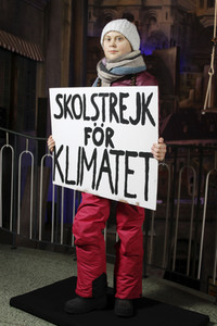 Enthüllung der Wachsfigur von Greta Thunberg in Hamburg