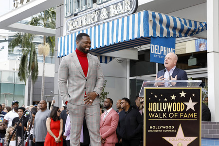 Curtis '50 Cent' Jackson erhält einen Stern auf dem Hollywood Walk of Fame in Los Angeles