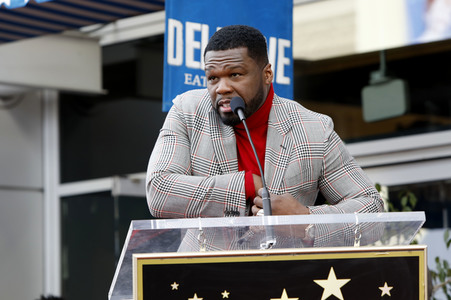 Curtis '50 Cent' Jackson erhält einen Stern auf dem Hollywood Walk of Fame in Los Angeles