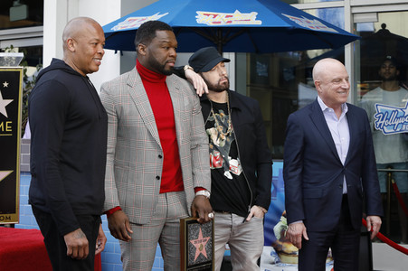 Curtis '50 Cent' Jackson erhält einen Stern auf dem Hollywood Walk of Fame in Los Angeles