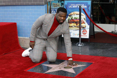 Curtis '50 Cent' Jackson erhält einen Stern auf dem Hollywood Walk of Fame in Los Angeles