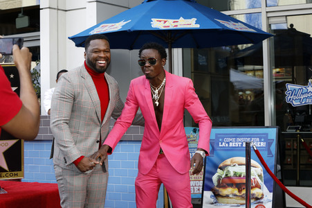 Curtis '50 Cent' Jackson erhält einen Stern auf dem Hollywood Walk of Fame in Los Angeles
