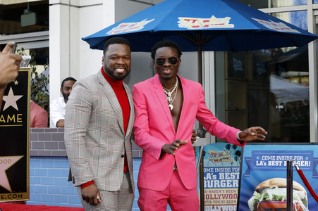 Curtis '50 Cent' Jackson erhält einen Stern auf dem Hollywood Walk of Fame in Los Angeles