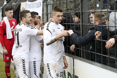 Fußballspiel SV Babelsberg 03 gegen BSG Chemie Leipzig in Potsdam