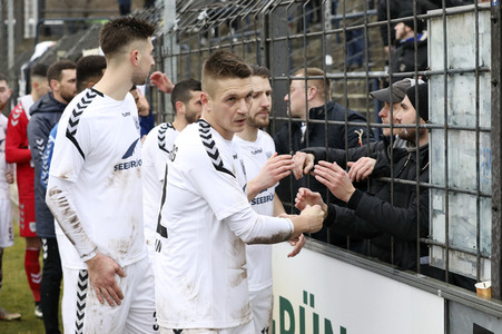Fußballspiel SV Babelsberg 03 gegen BSG Chemie Leipzig in Potsdam