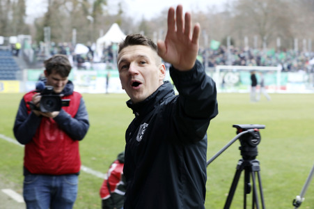 Fußballspiel SV Babelsberg 03 gegen BSG Chemie Leipzig in Potsdam