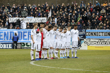 Fußballspiel SV Babelsberg 03 gegen BSG Chemie Leipzig in Potsdam
