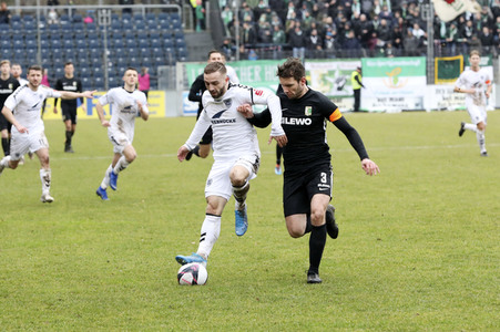 Fußballspiel SV Babelsberg 03 gegen BSG Chemie Leipzig in Potsdam