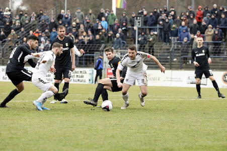 Fußballspiel SV Babelsberg 03 gegen BSG Chemie Leipzig in Potsdam