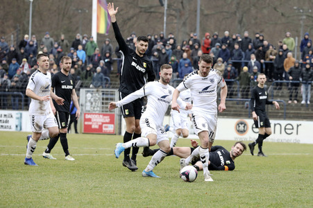 Fußballspiel SV Babelsberg 03 gegen BSG Chemie Leipzig in Potsdam
